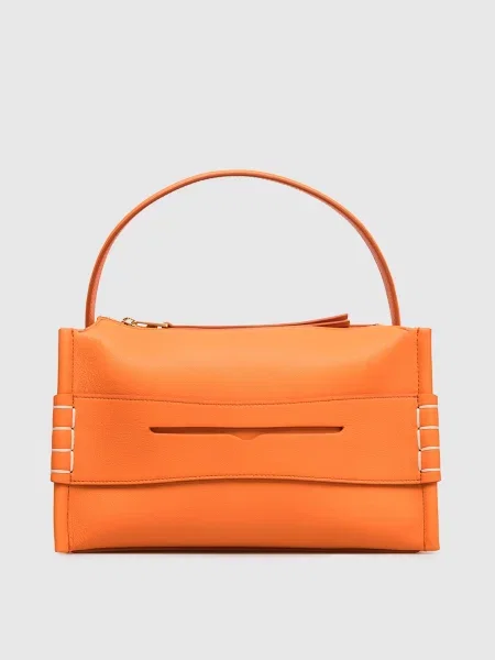 Шкіряна сумка Loafer Jw Anderson помаранчева