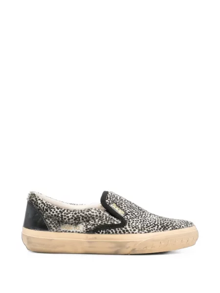 Chiloți Golden Goose cu imagine cu imprimeu animal print slip-on alb