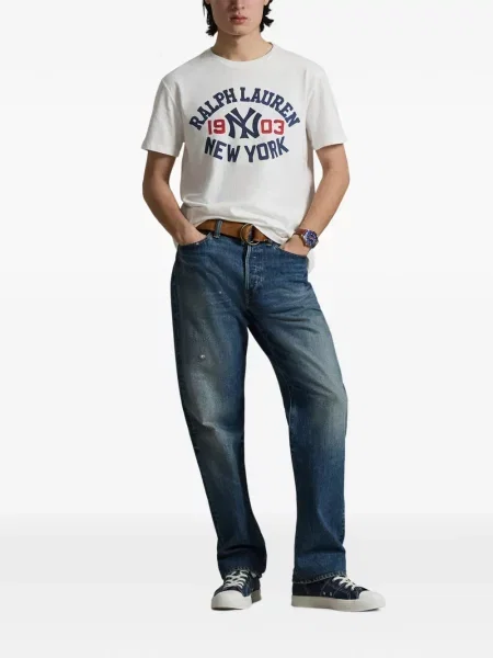 Кожени чорапи Polo Ralph Lauren с отворена пета с пейсли десен бяло