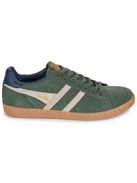 Pantofi Gola din piele de căprioară verde