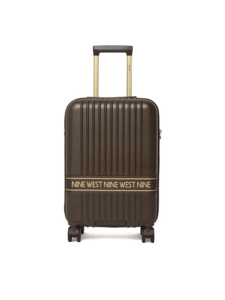 Nine West Walizka kabinowa ciemny brązowy