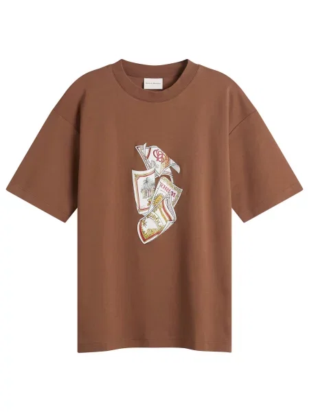 Koszulka Drole De Monsieur brązowa