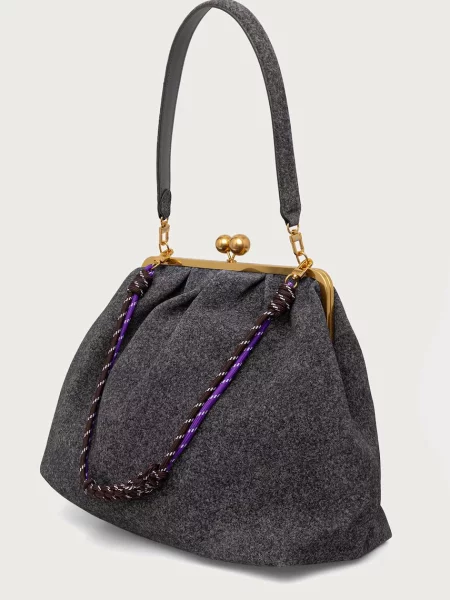 Замшевая сумка через плечо Weekend Max Mara