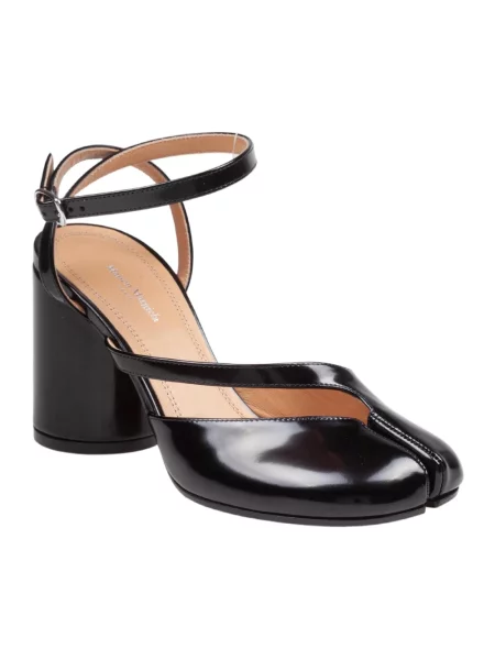 Czółenka Maison Margiela skórzana czarna