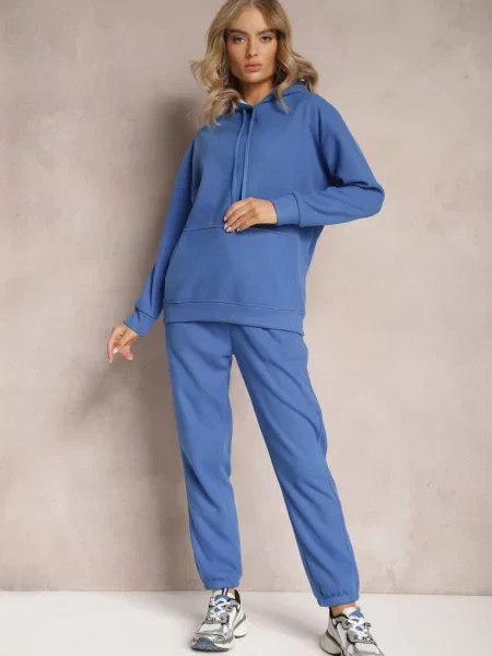 Komplet Dresowy z Bluzą i Spodniami Orifira niebieski
