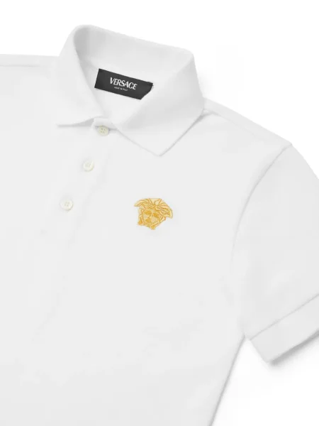 Koszulka polo dziecięca Versace biała
