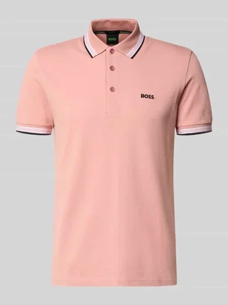 Koszulka polo o kroju regular fit z czystej bawełny model „PADDY” Boss Green zielona