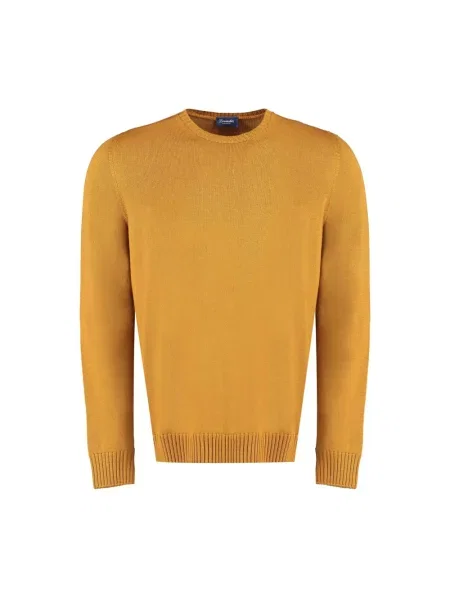 Sweter Drumohr wełniany brązowy