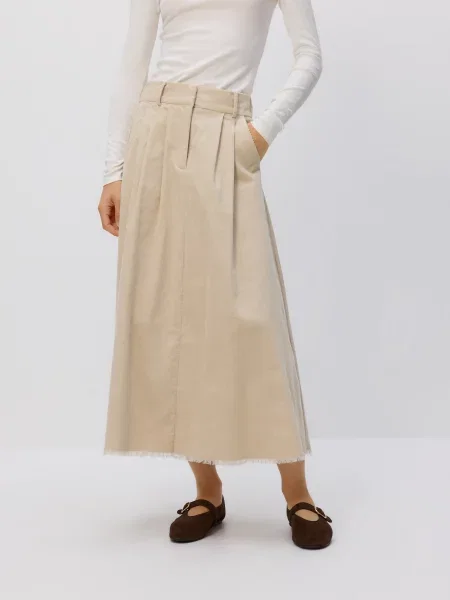 Спідниця максі Reserved бежева
