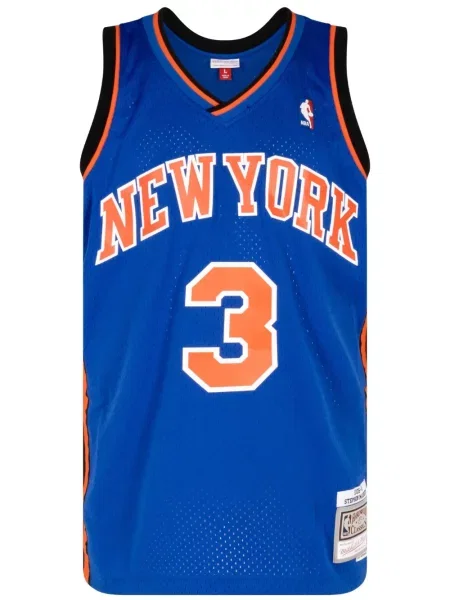Košile Mitchell & Ness jersey modrá