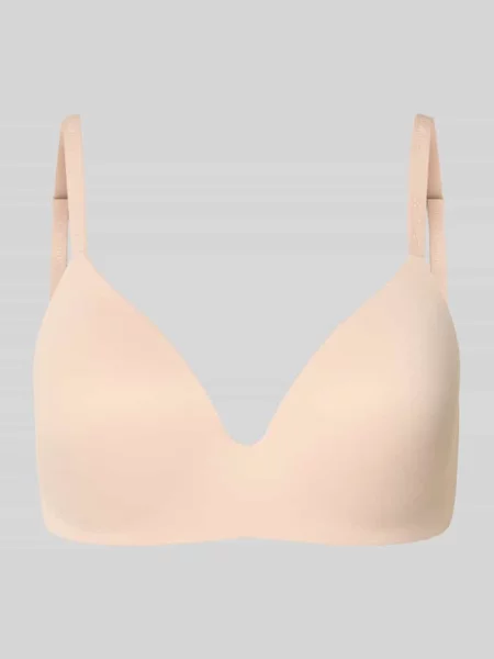 Biustonosz bez szwów Calvin Klein Underwear beżowy