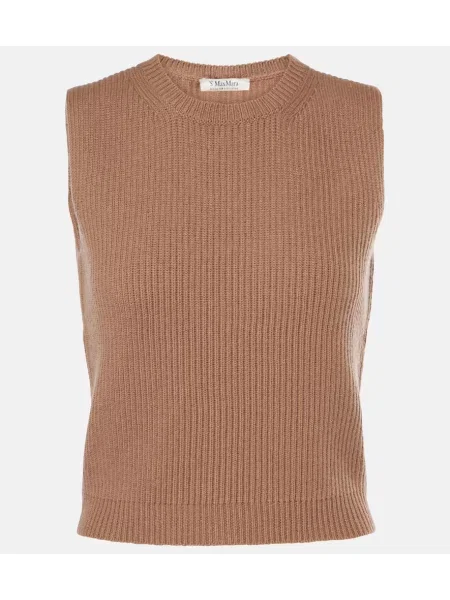 Vestă 's Max Mara de lână maro