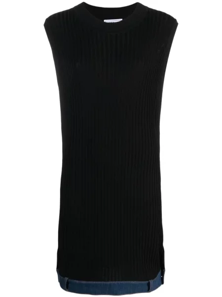 Rochie din denim Moschino Jeans de costum negru