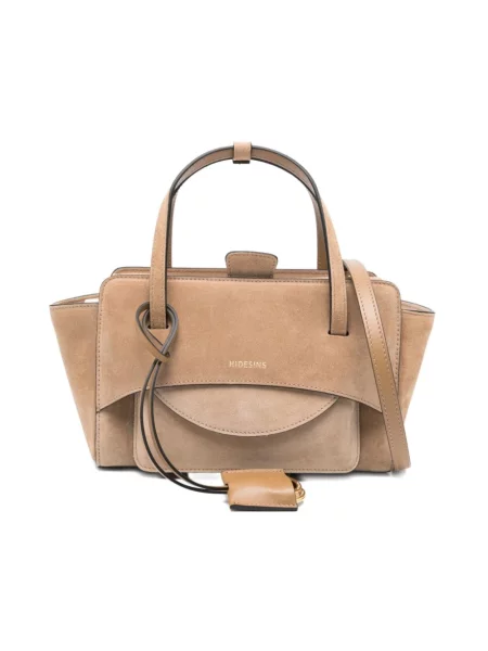 Shopperka Hidesins skórzana brązowa
