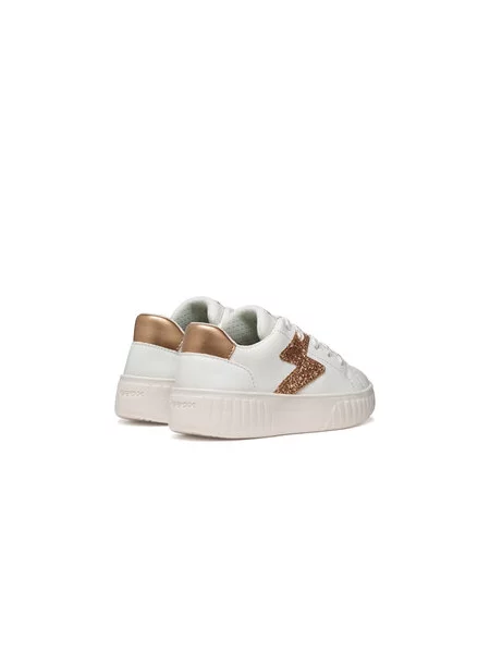 Sneakersy Geox J Mikiroshi Girl D bílá