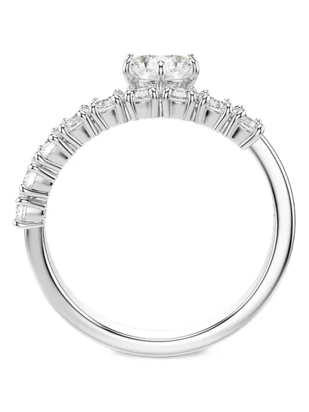 Inel Swarovski cu zirconiu plic