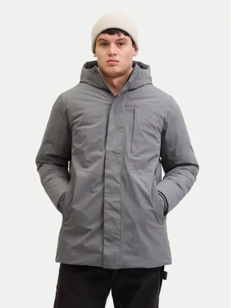 Zimní bunda Jack & Jones šedá