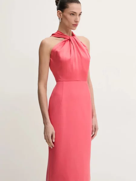 BOSS Rochie cocktail Datinar Coral roz