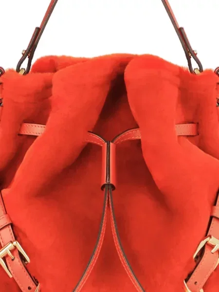 Geantă Givenchy din piele de oaie portocaliu