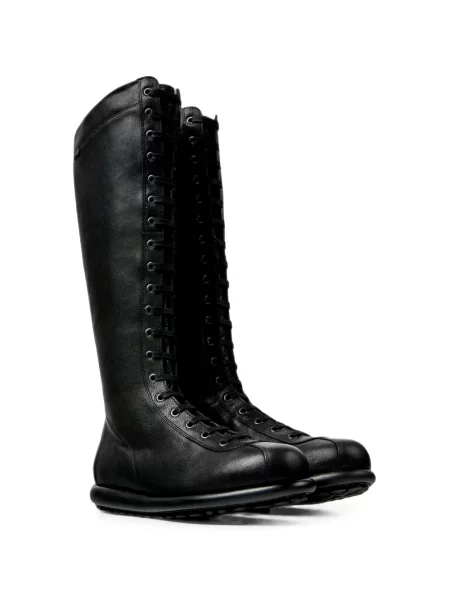 Botine Camper cu șireturi din dantelă negru