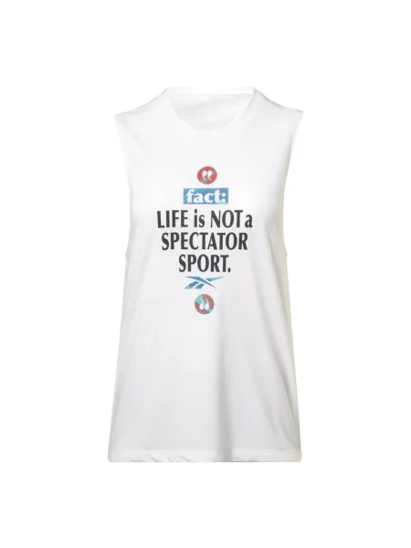 Grafic tricou Reebok alb