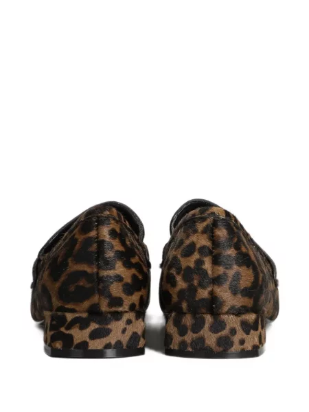 Pantofi loafer Bibi Lou cu imagine cu model leopard maro