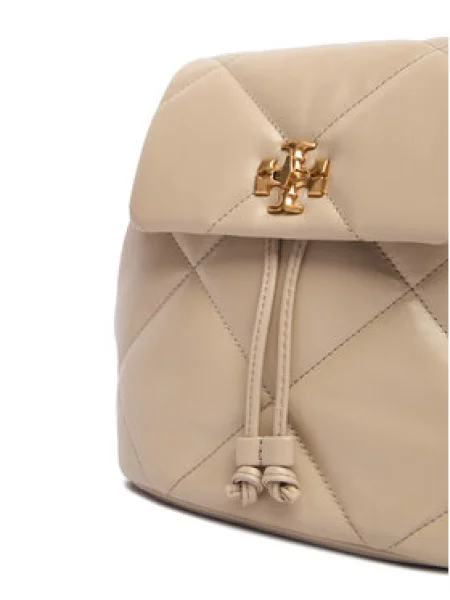 Tory Burch Ruksak Kira Diamond Quilt Small Bacpack Écru