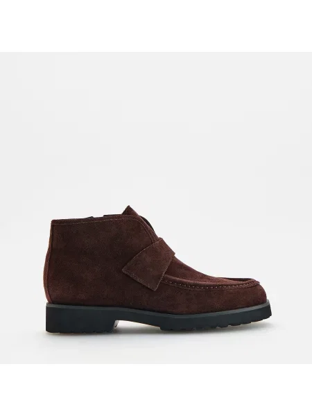 Reserved LADIES` ANKLE BOOTS tmavě hnědá