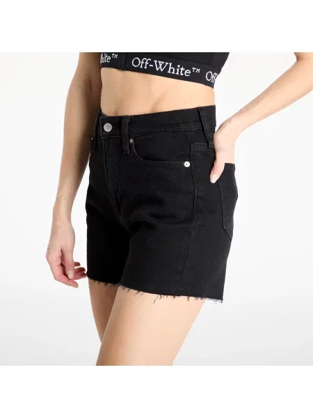 Szorty jeansowe Calvin Klein Jeans czarne