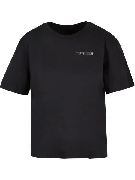 Mister Tee Tricou Sweet Blossom And Beauty lila / mov orhidee / negru alb