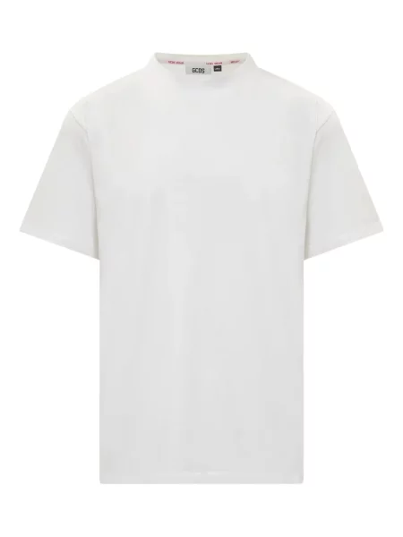 Tricou Gcds cu decolteu rotund alb