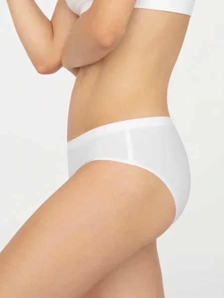 Женские однотонные трусики из микрофибры FIGI_GATTA_BIKINI_ULTRA_COMFORT білі