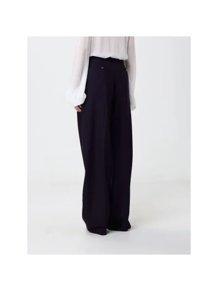Pantaloni Elisabetta Franchi albastru