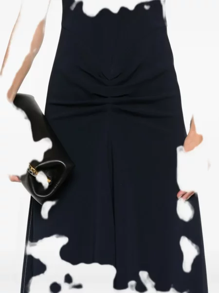 Rochie mini Victoria Beckham scurtă de costum albastru