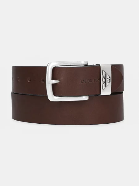 Bőr öv Emporio Armani barna