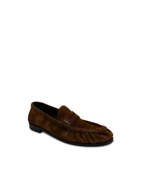 Półbuty Saint Laurent skórzane brązowe