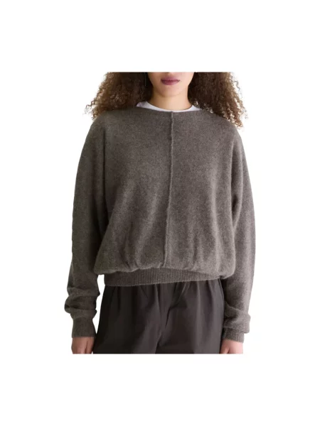 Dzianinowy sweter Bellerose brązowy