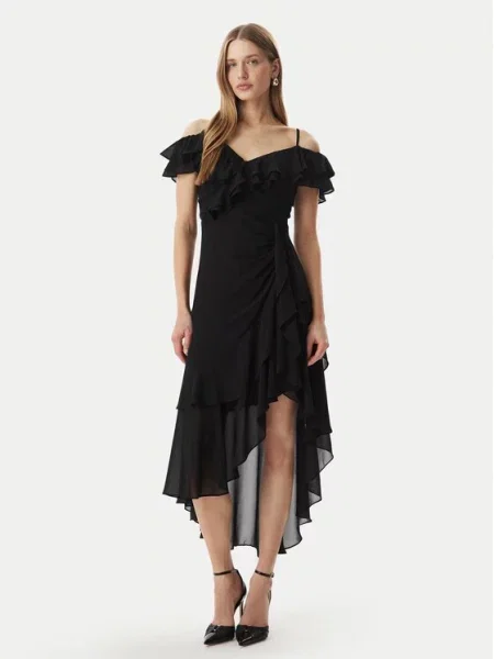 Morgan Rochie cocktail negru