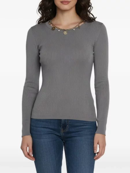 Top Elisabetta Franchi tricotate gri