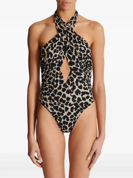 Costum de baie Balmain cu imagine cu model leopard