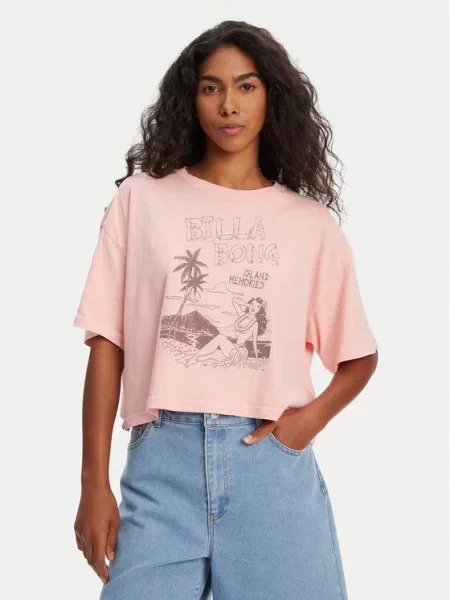 Billabong T-Shirt Island Memories Koralowy Oversize