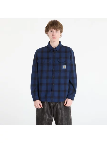 Риза Carhartt WIP L/S Edmands Shirt UNISEX Edmands Check/ Natural/ Jupiter S