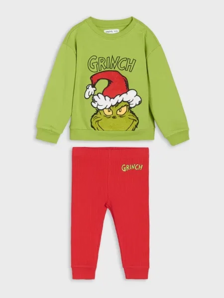Sinsay Souprava mikiny a legín Grinch zelená
