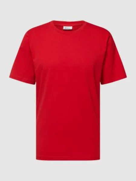 T-shirt z okrągłym dekoltem model ‘Hannes’ Schiesser czerwona