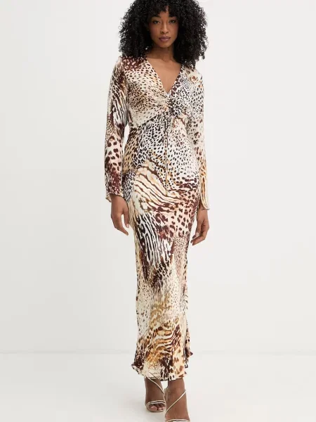 Marciano by Guess sukienka z GWENDA brązowa