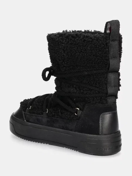 Bőr félcipő Tommy Hilfiger fekete