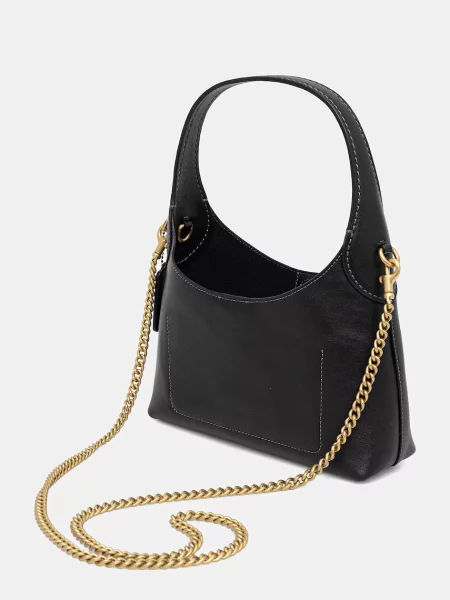 Кожаная сумка Coach черная