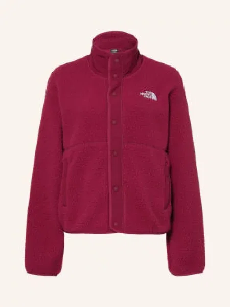 The North Face Fleecová Mikina Cragmont Snap tmavě červená