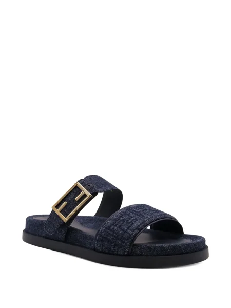 Sandale Fendi cu cataramă albastru
