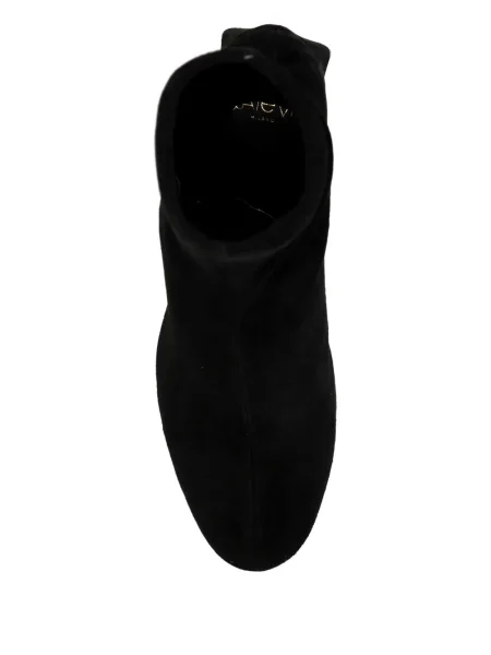 Botine Alevì din piele de căprioară negru